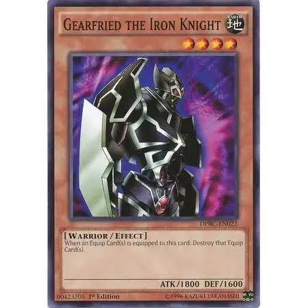 YuGiOh Duelist Pack Battle City Common Gearfired The Iron Knight DPBC-EN022