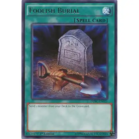 YuGiOh Duelist Pack Battle City Rare Foolish Burial DPBC-EN025