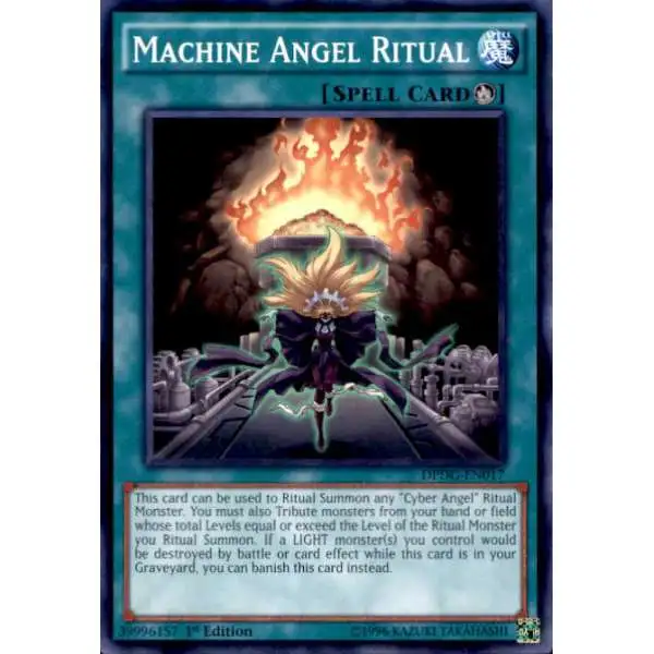 YuGiOh Trading Card Game Duelist Pack Dimensional Guardians Common Machine Angel Ritual DPDG-EN017