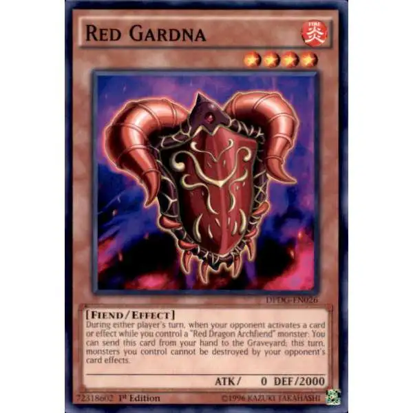 YuGiOh Trading Card Game Duelist Pack Dimensional Guardians Common Red Gardna DPDG-EN026
