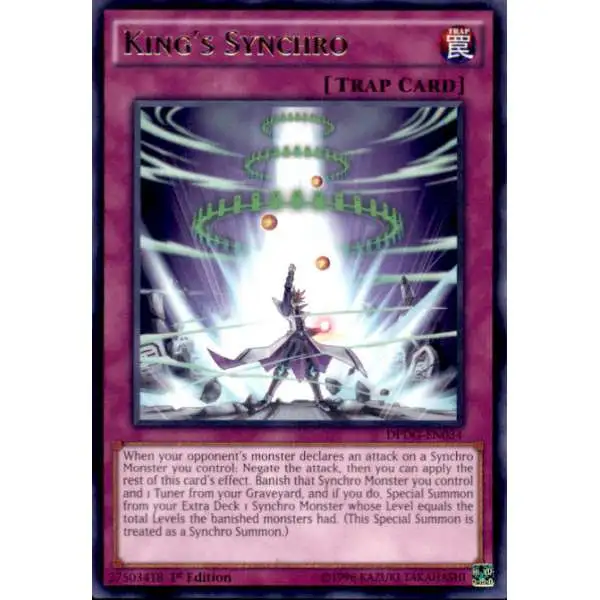 YuGiOh Trading Card Game Duelist Pack Dimensional Guardians Rare King's Synchro DPDG-EN034