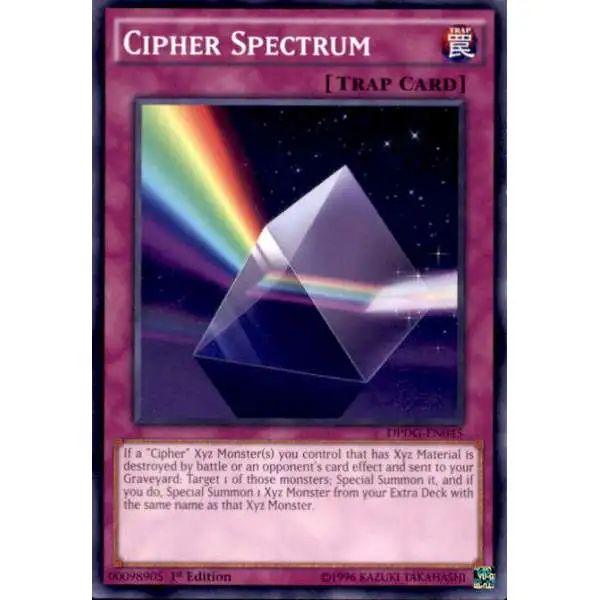YuGiOh Trading Card Game Duelist Pack Dimensional Guardians Common Cipher Spectrum DPDG-EN045
