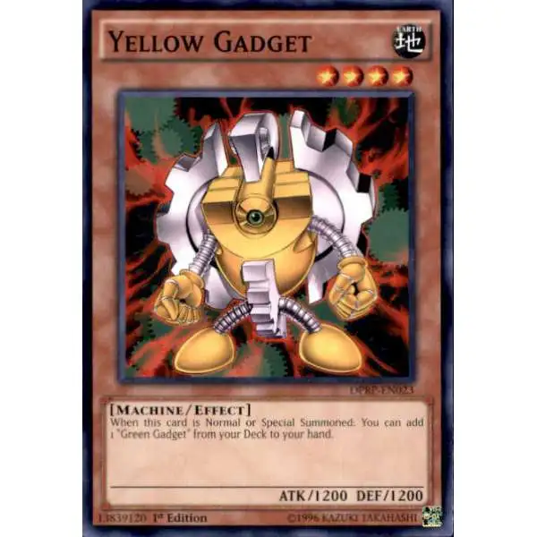 YuGiOh Rivals of the Pharaoh Duelist Pack Common Yellow Gadget DPRP-EN023