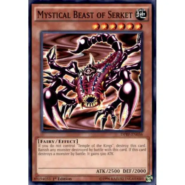 YuGiOh Rivals of the Pharaoh Duelist Pack Common Mystical Beast of Serket DPRP-EN036