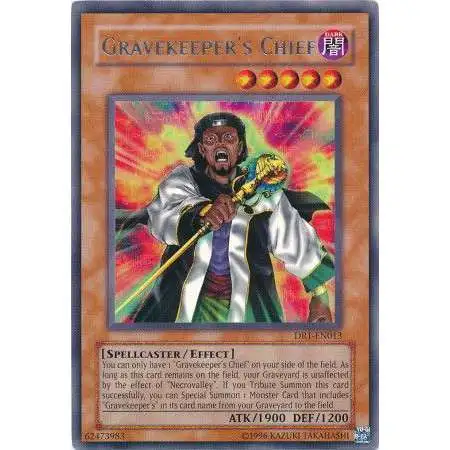 YuGiOh Dark Revelation 1 Rare Gravekeeper's Chief DR1-EN013