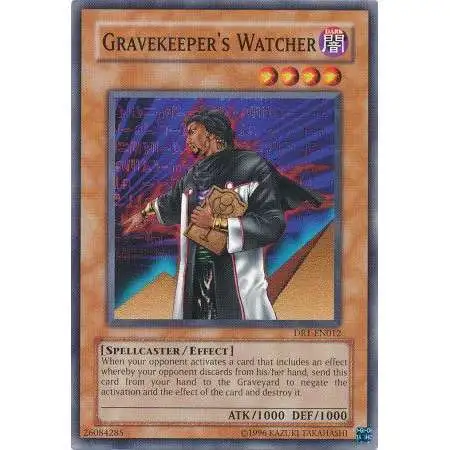 YuGiOh Dark Revelation 1 Common Gravekeeper's Watcher DR1-EN012