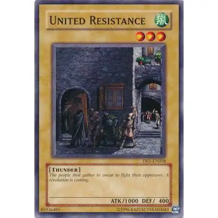 YuGiOh Dark Revelation 1 Common United Resistance DR1-EN058