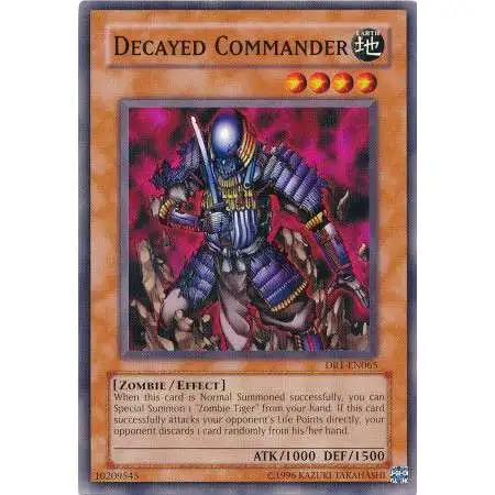 YuGiOh Dark Revelation 1 Common Decayed Commander DR1-EN065
