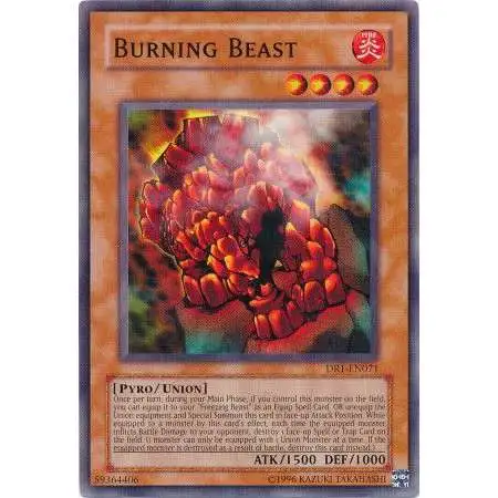 YuGiOh Dark Revelation 1 Common Burning Beast DR1-EN071