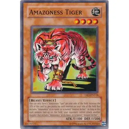 YuGiOh Dark Revelation 1 Common Amazoness Tiger DR1-EN118