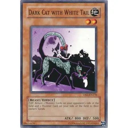 YuGiOh Dark Revelation 1 Common Dark Cat with White Tail DR1-EN138