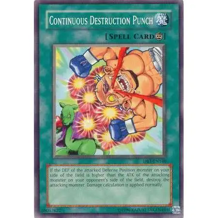 YuGiOh Dark Revelation 1 Common Continuous Destruction Punch DR1-EN140
