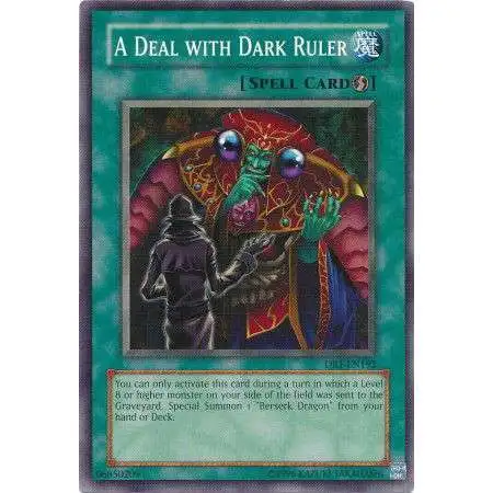 YuGiOh Dark Revelation 1 Common A Deal with Dark Ruler DR1-EN192