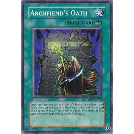 YuGiOh Dark Revelation 1 Common Archfiend's Oath DR1-EN254