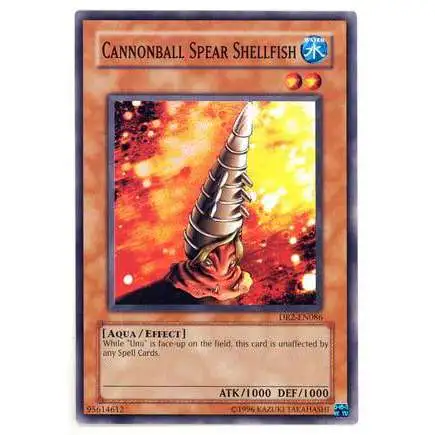 YuGiOh Dark Revelation 2 Common Cannonball Spear Shellfish DR2-EN086