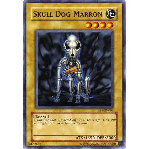 YuGiOh Dark Revelation 3 Common Skull Dog Marron DR3-EN003