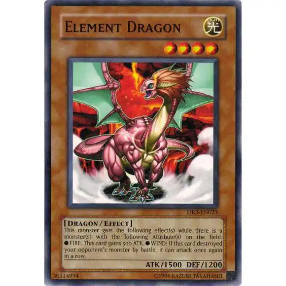 YuGiOh Dark Revelation 3 Common Element Dragon DR3-EN023