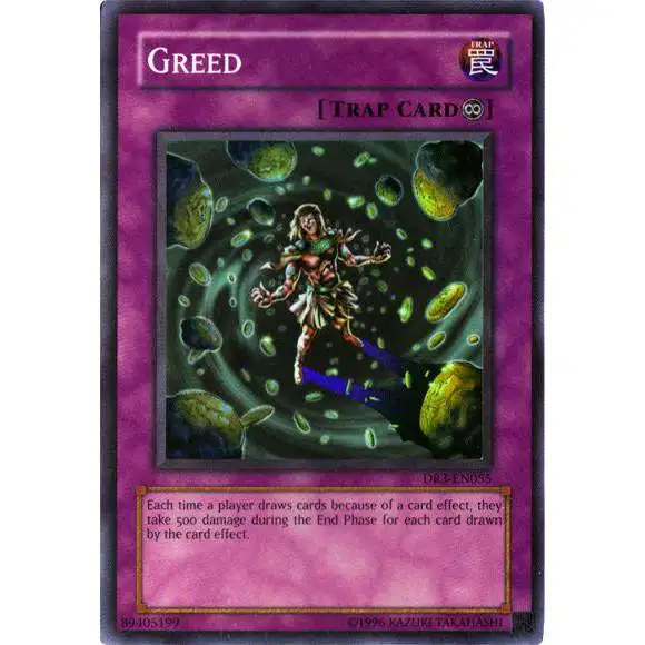 YuGiOh Dark Revelation 3 Super Rare Greed DR3-EN055