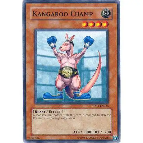YuGiOh Dark Revelation 3 Common Kangaroo Champ DR3-EN136