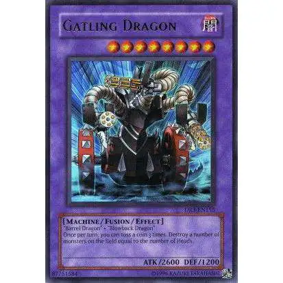YuGiOh Dark Revelation 3 Ultra Rare Gatling Dragon DR3-EN155
