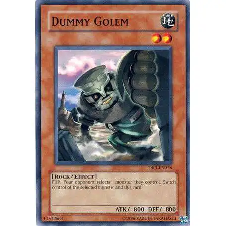 YuGiOh Dark Revelation 3 Common Dummy Golem DR3-EN196