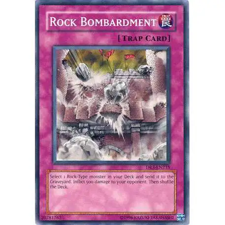 YuGiOh Dark Revelation 3 Common Rock Bombardment DR3-EN235