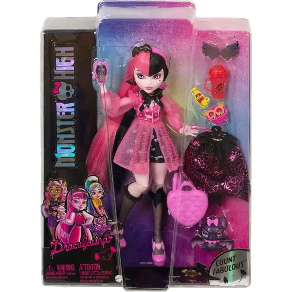 Monster High Draculaura Doll [with Count Fabulous, Damaged Package]