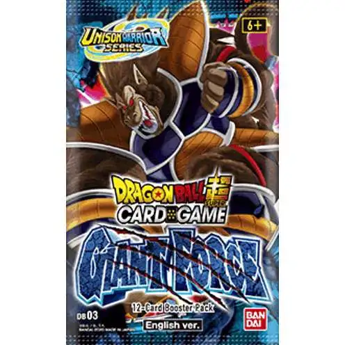 Dragon Ball Super Trading Card Game Draft Box 06 Giant Force Booster Pack DB03 [12 Cards]