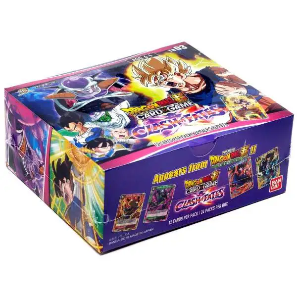 Dragon Ball Super Trading Card Game Series 3 Clash of Fates Theme Booster Box DBS-TB03 [24 Packs]