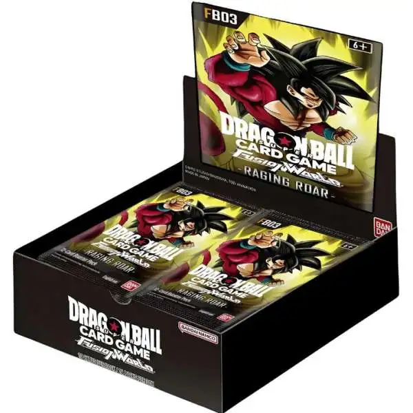 Dragon Ball Super Trading Card Game Fusion World 03 Raging Roar Booster Box FB03 [ENGLISH, 24 Packs]