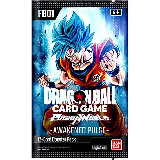 Dragon Ball Super Trading Card Game Fusion World 01 Awakened Pulse Booster Pack FB01 [ENGLISH, 12 Cards]