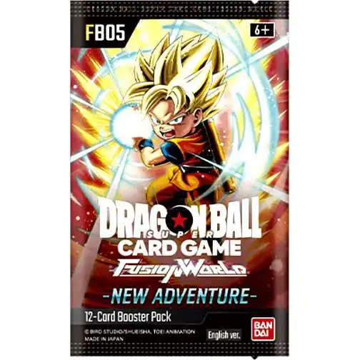 Dragon Ball Super Trading Card Game Fusion World 05 New Adventure Booster Pack FB05 [ENGLISH, 12 Cards]