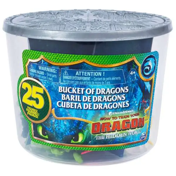 How to Train Your Dragon The Hidden World Bucket of Dragons 25 Figures