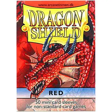 Card Supplies Dragon Shield Red Small Card Sleeves [50 Count]