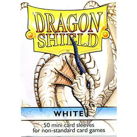 Card Supplies Dragon Shield White Small Card Sleeves [50 Count]
