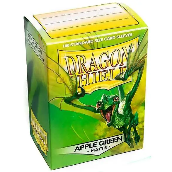 Card Supplies Dragon Shield Matte Apple Green Standard Card Sleeves [100 Count]