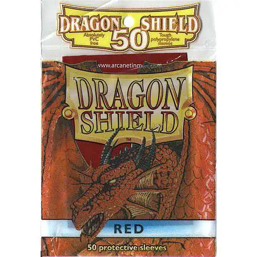 Card Supplies Dragon Shield Red Standard Card Sleeves [50 Count]