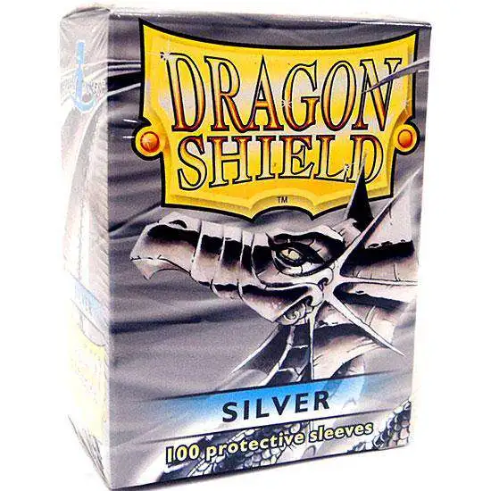 Card Supplies Dragon Shield Silver Standard Card Sleeves [100 Count]