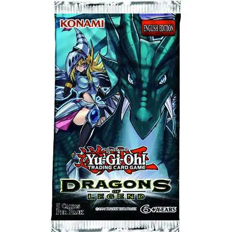 Dragons of Legend Unleashed 1st Edition Factory Sealed Booster Pack Yu-Gi-Oh 