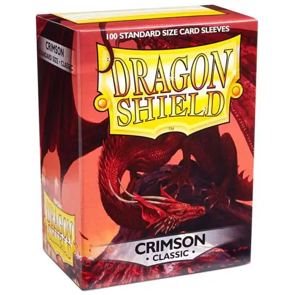 Card Supplies Dragon Shield Crimson Classic Standard Card Sleeves [100 Count]