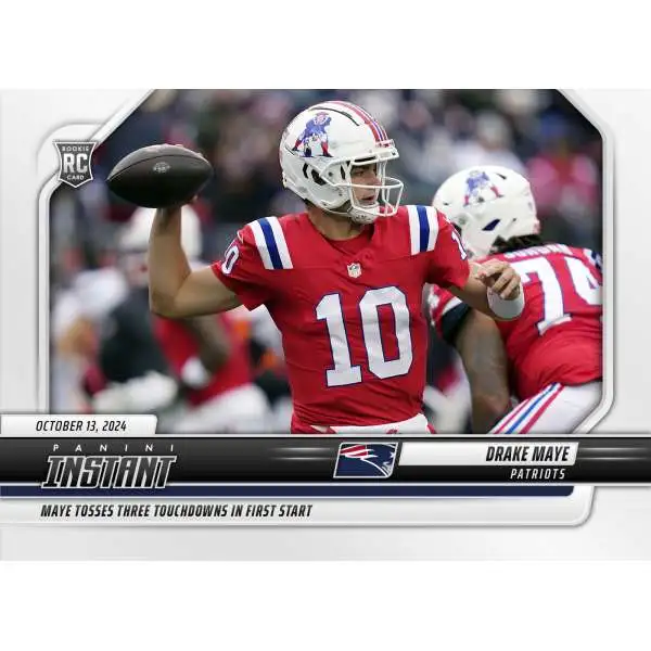 NFL New England Patriots 2024 Instant Football Drake Maye #83 [Rookie]