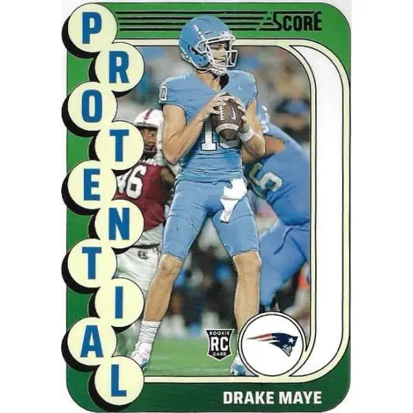 NFL 2024 Score Football Protential Drake Maye #2 [Rookie]