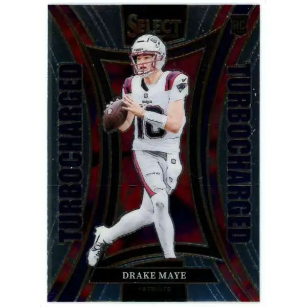 NFL 2024 Panini Select Football Turbocharged Drake Maye #24 [Rookie]