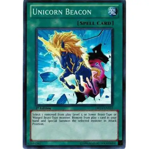 YuGiOh YuGiOh 5D's Duelist Revolution Super Rare Unicorn Beacon DREV-EN055