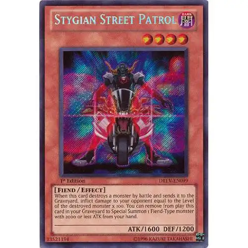 YuGiOh YuGiOh 5D's Duelist Revolution Secret Rare Stygian Street Patrol DREV-EN099