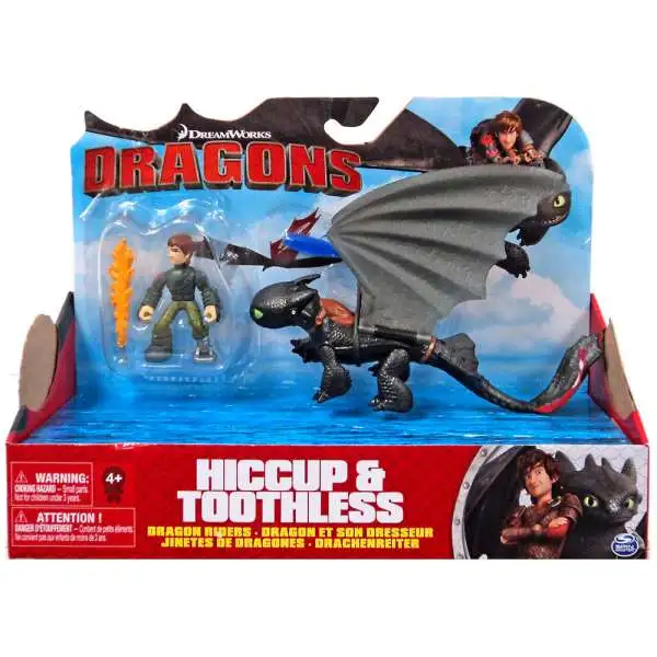 How to Train Your Dragon Dragons Dragon Riders Hiccup & Toothless Action Figure 2-Pack [Red Tail]