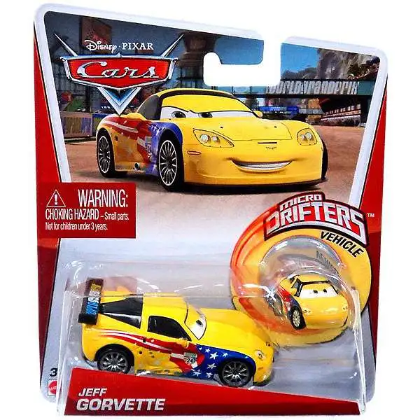Disney / Pixar Cars Micro Drifters Jeff Gorvette Diecast Car [With Micro Drifter]