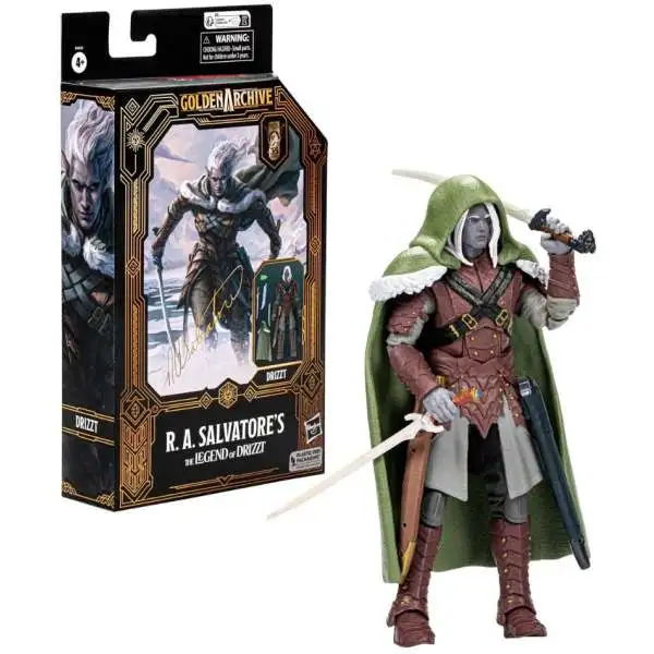 Dungeons & Dragons R.A. Salvatore's The Legend of Drizzt Golden Archive Drizzt Action Figure (Pre-Order ships September)