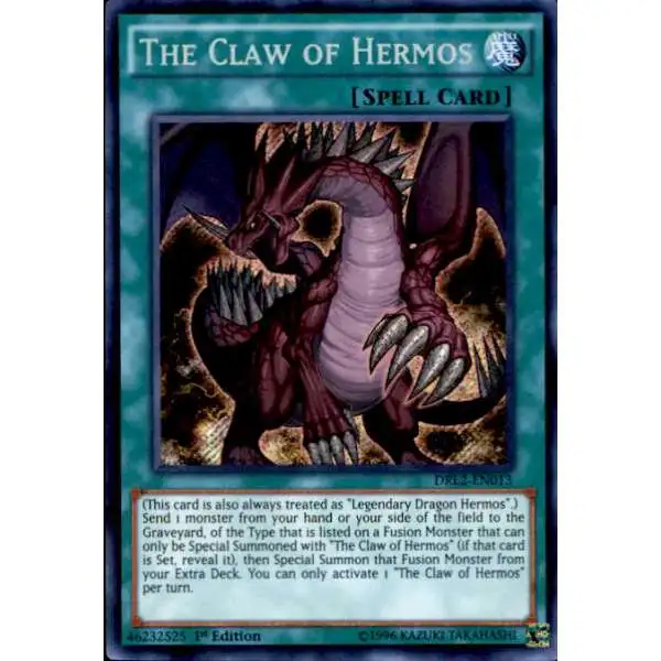 yugioh claw of hermos deck The (Platinum Secret Rare) - RA04-EN256 - Platinum Secret Rare Oh trading and collectible card game (TCG/CCG) YuGiOh Trading Card Game Dragons