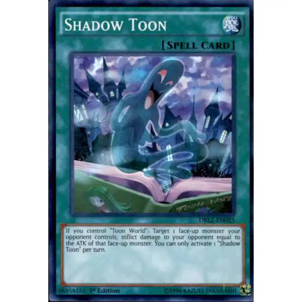 YuGiOh Trading Card Game Dragons of Legend 2 Super Rare Shadow Toon DRL2-EN025